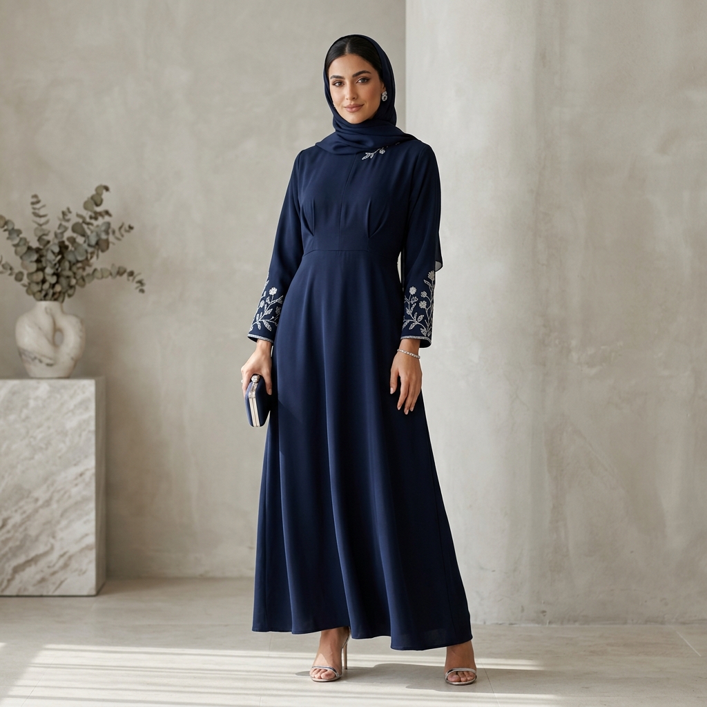 Embellished Nida Abaya